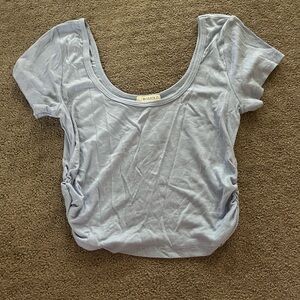 Light Blue Cinched Women's Top